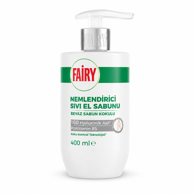 Săpun Lichid de Mâini Fairy Săpun Alb Clasic 750 ml – Hidratant cu Acid Hialuronic și ProVitamina B5