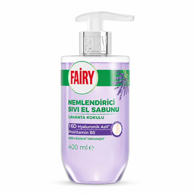 Săpun Lichid de Mâini Fairy Lavandă 750 ml – Hidratant cu Acid Hialuronic și ProVitamina B5