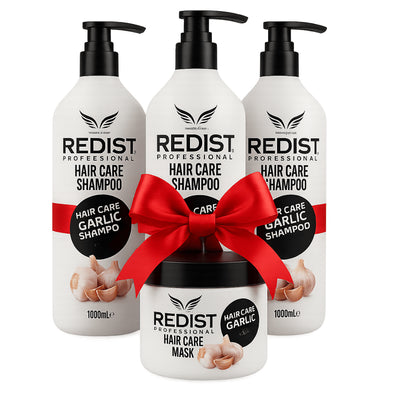 Pachet Promo Redist Usturoi 3+1 – 3x Șampon 1000ml + Mască 500ml | Cea Mai Bună Valoare