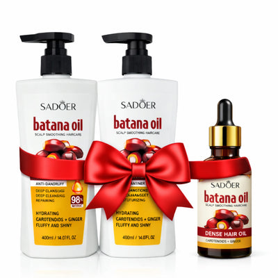 Pachet SADOER Batana Oil – Șampon + Balsam + Ulei 50ml | Rutina Completă Reparatoare