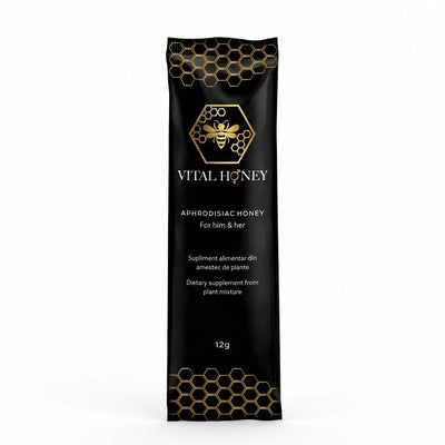 Vital Honey – Plic Individual 12g | Miere Afrodisiacă pentru El și Ea, Porție de Testare