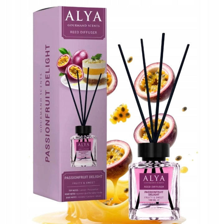 Odorizant de cameră Alya Gourmand Passionfruit Delight 100ml – Fructul Pasiunii