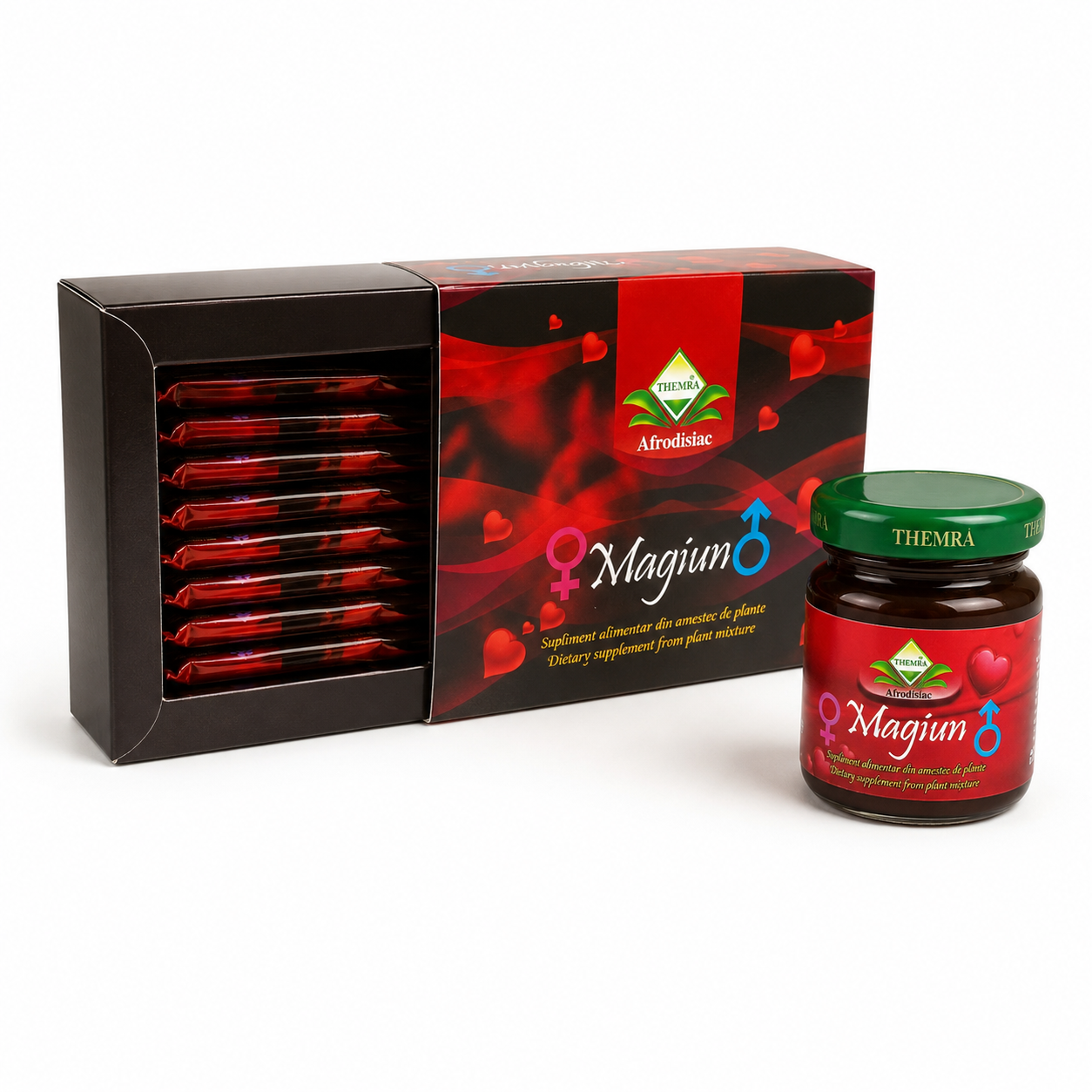 Pachet Themra – 12 Plicuri x 15g + Borcan Magiun 43g | Original Turcia