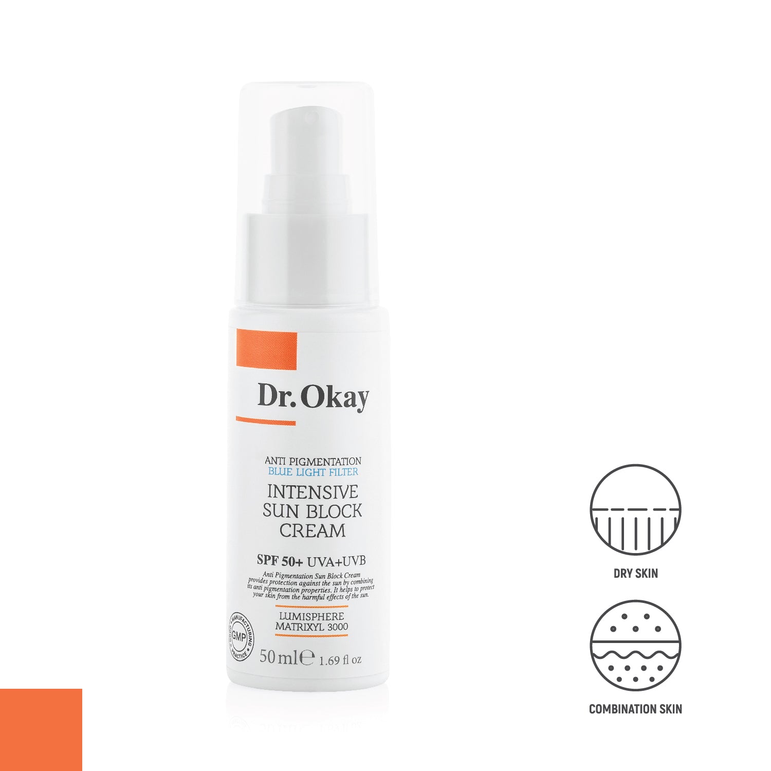 Cremă SPF 50+ – Protecție UV, Anti-Pete & Filtru de Lumină Albastră