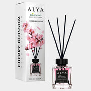 Odorizant de Cameră Alya Flori de Cireș 100ml – Reed Diffuser cu Bețișoare din Ratan