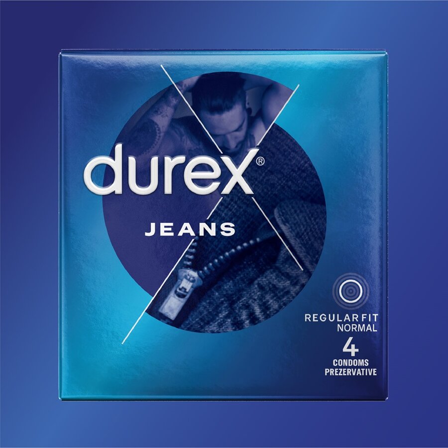 Prezervative Durex Jeans 4 bucăți – Confort și protecție zilnică