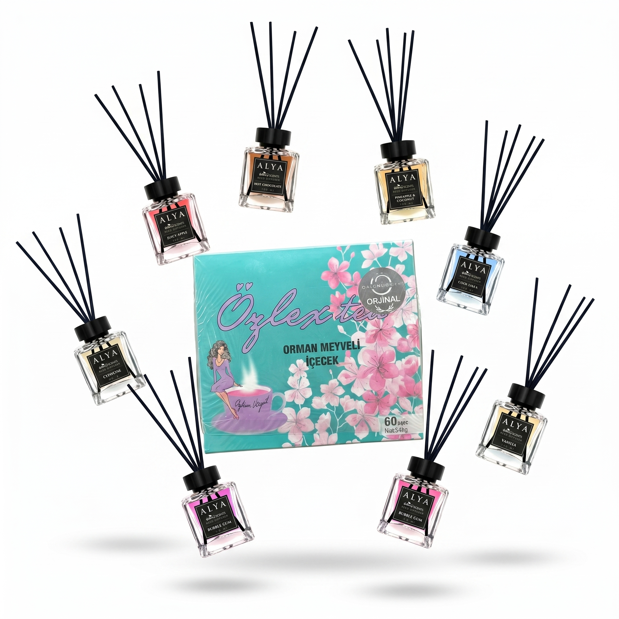 Pachet Ceai Ozlex + 8 Odorizante Alya – Ritual și Ambianță Parfumată