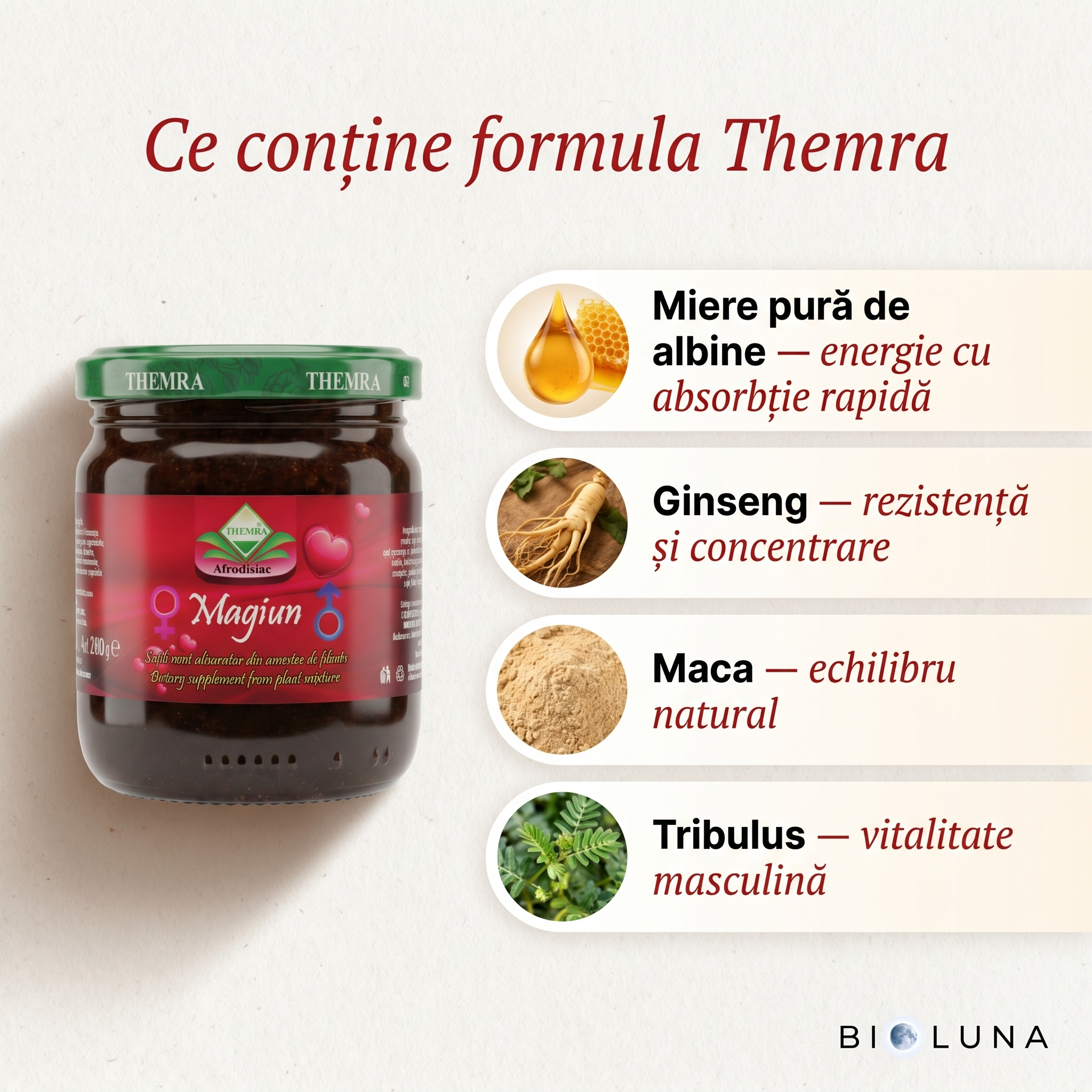 Magiun Afrodisiac Themra cu Plante – 240g Borcan | Original Turcia