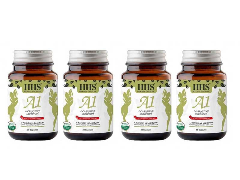 HHS A1 L-Carnitina Lepidium 120 capsule pachet 4 cutii