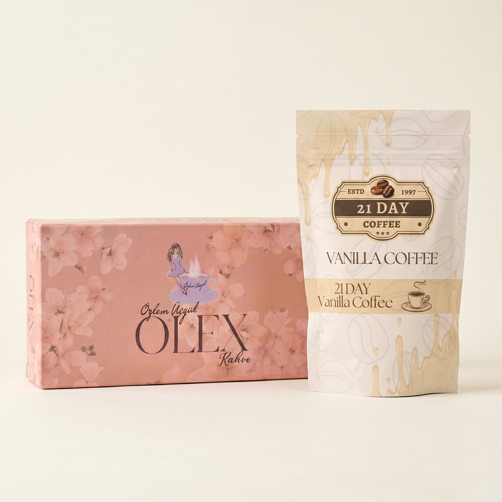 Pachet Promo Duo – Cafea Ozlex 30 Plicuri + Cafea Vanilie 21 Days 100g