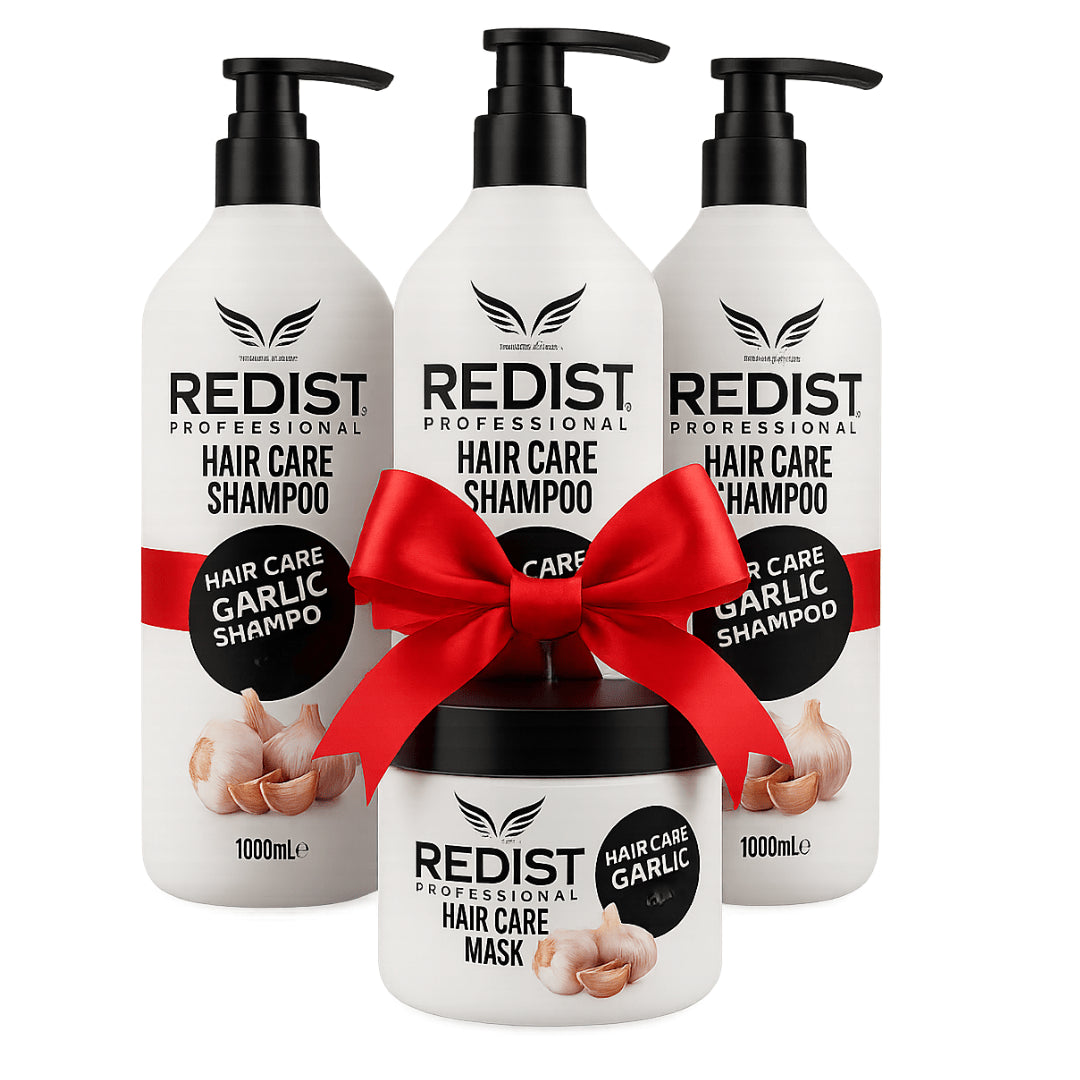 Pachet Promo Redist Usturoi 3+1 – 3x Șampon 1000ml + Mască 500ml | Cea Mai Bună Valoare