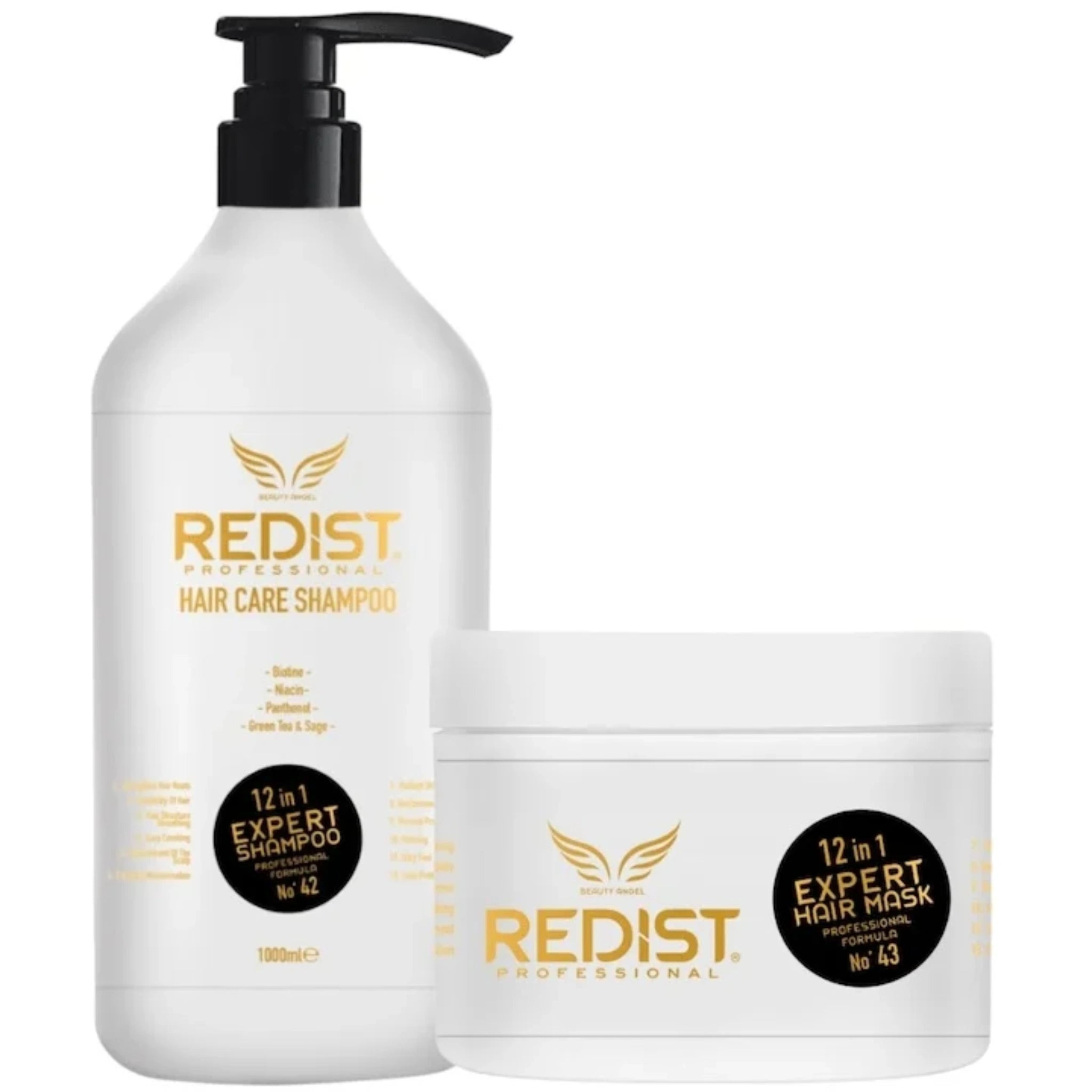 Pachet Promo Redist 12 în 1 Expert – Șampon 1000ml + Mască 500ml | Tratament Total