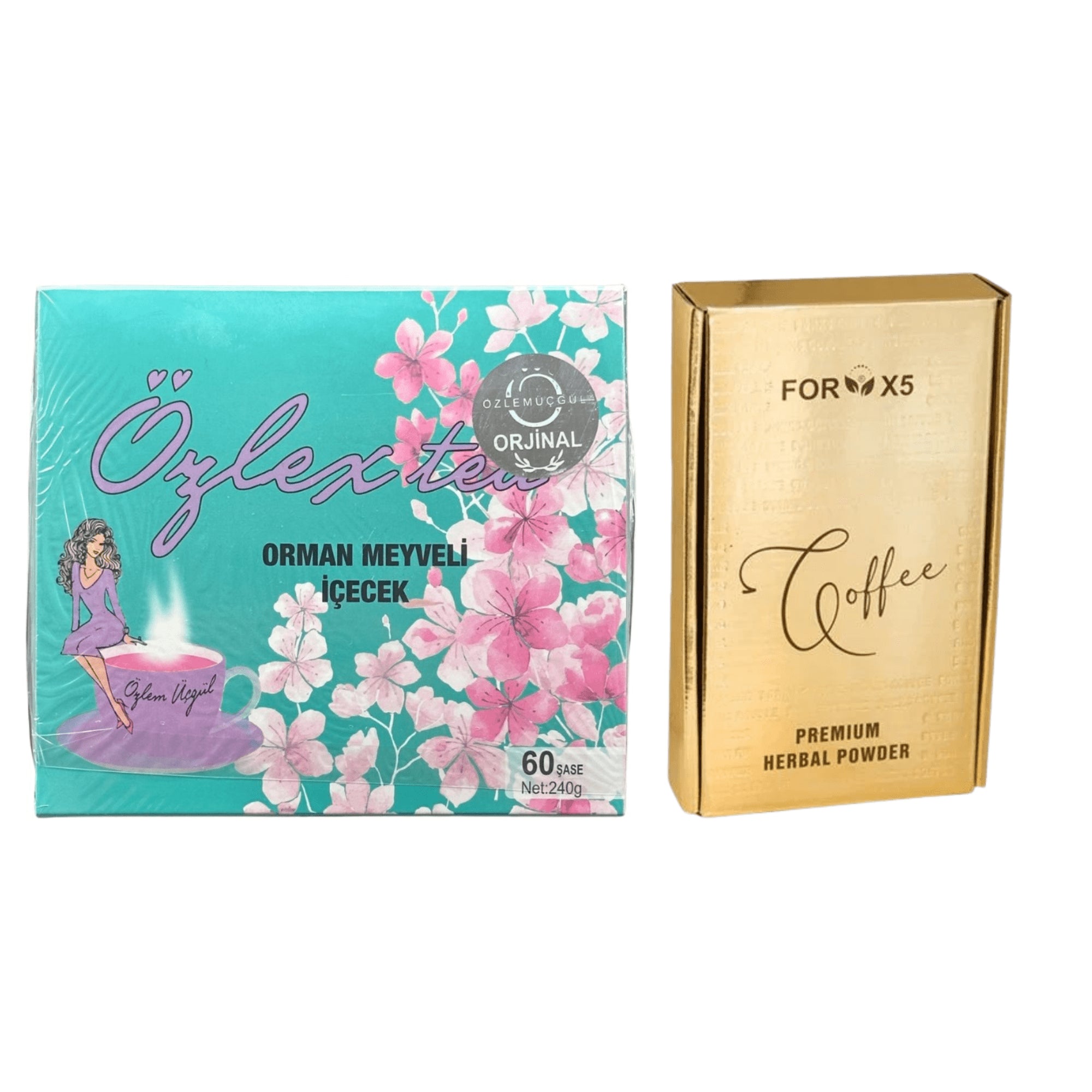 Pachet Promo Ozlex Tea + Cafea For X5 – Două Produse Turcești Originale