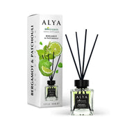 Odorizant de Cameră Alya Bergamot și Patchouli 100ml – Reed Diffuser cu Bețișoare din Ratan