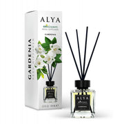 Odorizant de Cameră Alya Gardenia 100ml – Reed Diffuser cu Bețișoare din Ratan