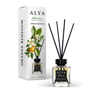 Odorizant de Cameră Alya Flori de Portocal 100ml – Reed Diffuser cu Bețișoare din Ratan