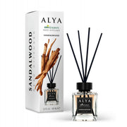 Odorizant de Cameră Alya Lemn de Santal 100ml – Reed Diffuser cu Bețișoare din Ratan