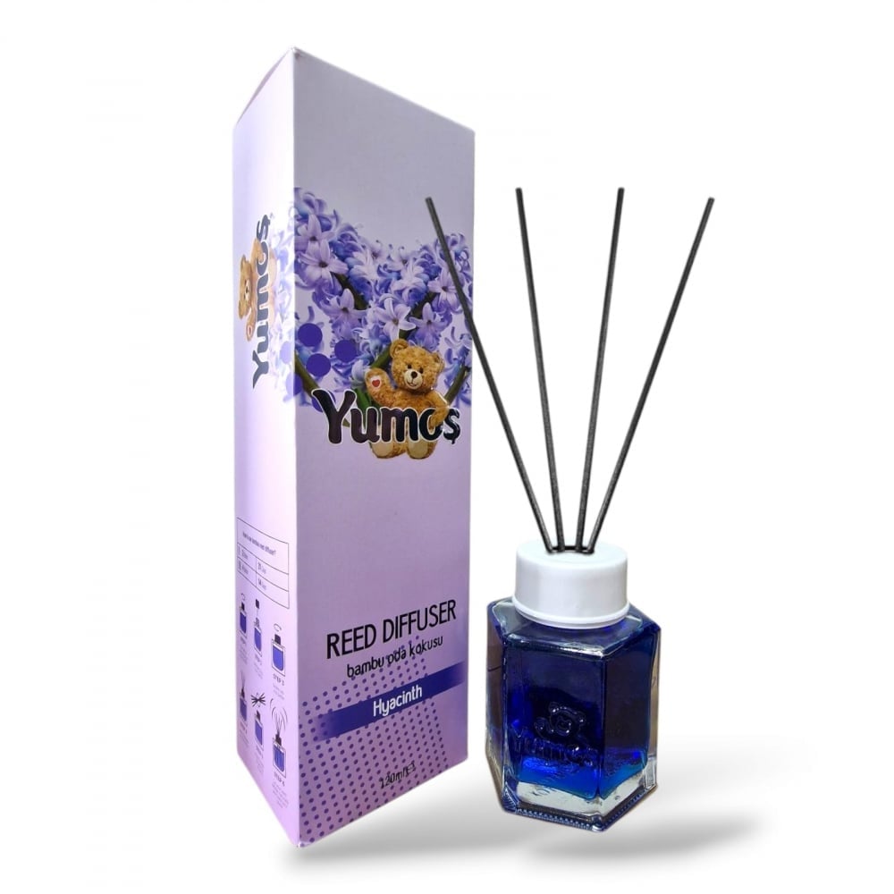 Odorizant de Cameră Yumos Zambilă 120ml – Reed Diffuser cu Bețișoare