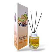 Odorizant de Cameră Yumos Pepene Galben 120ml – Reed Diffuser cu Bețișoare