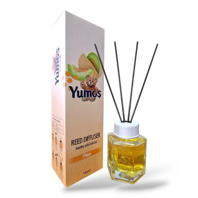 Odorizant de Cameră Yumos Pepene Galben 120ml – Reed Diffuser cu Bețișoare