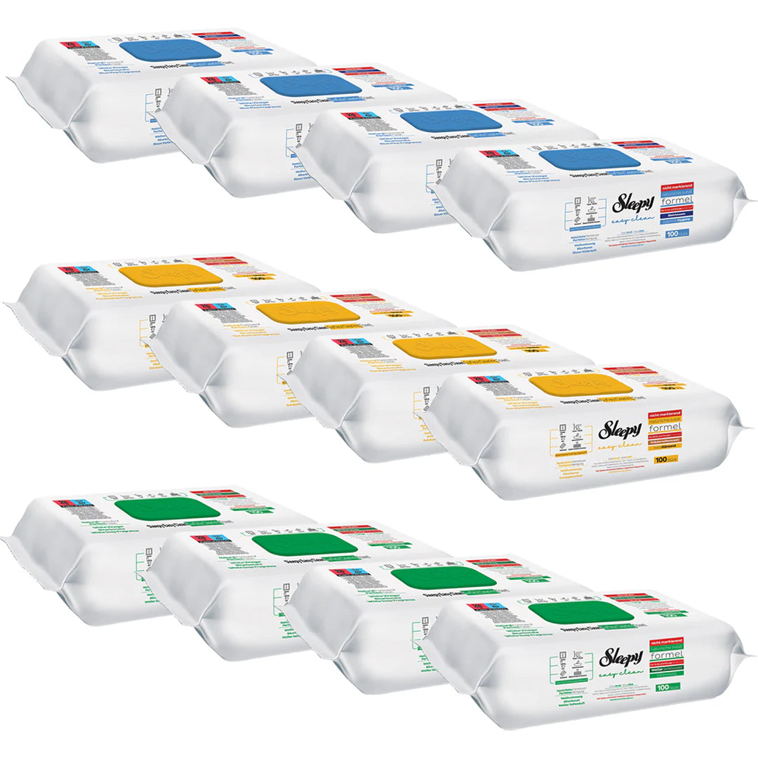 Pachet 12x Șervețele Umede Sleepy Easy Clean – 1200 Bucăți Multisuprafețe