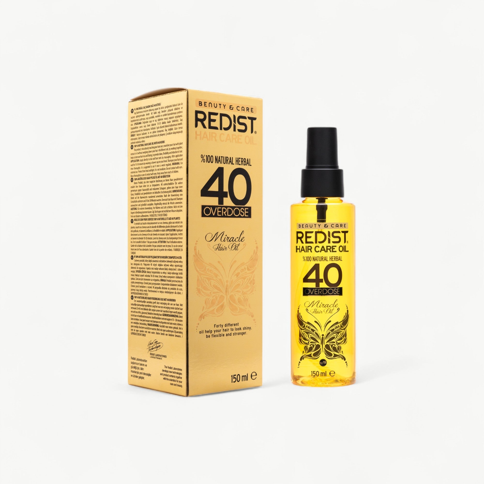 Ulei Redist Overdose Miracle 40 Plante 150ml – Tratament Luxos Regenerator & Fortifiant