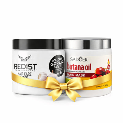 Pachet SADOER Batana Oil – 2 Măști – Redist Usturoi 475ml + Batana Oil 500g | Rutina Completă Reparatoare