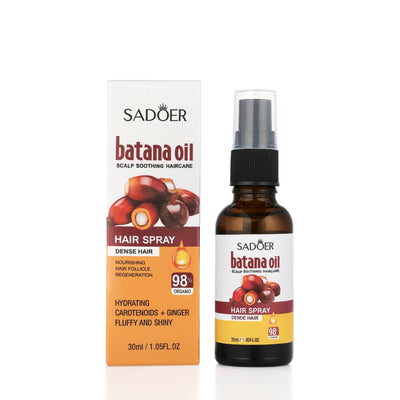 Spray de Păr SADOER Batana Oil 30ml – Leave-In Reparator și Protecție Termică