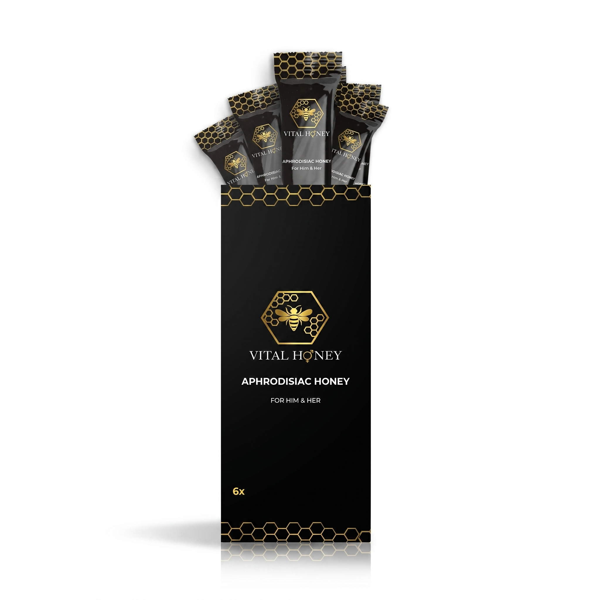 Vital Honey – Miere Naturală cu Plante, 6 Plicuri x 12g | Formatul de Start